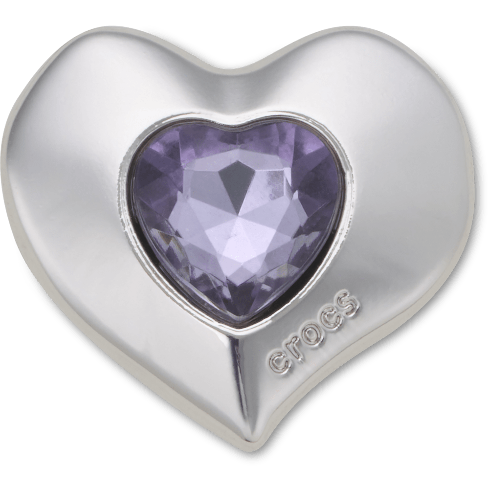 SilverandPurple SMT Gem Heart