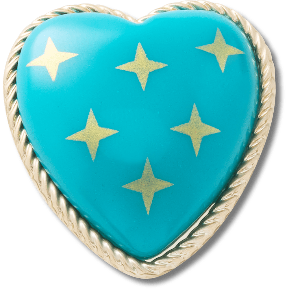 Turquoise and Gold Heart