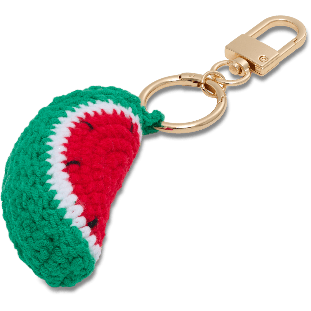 Crochet Watermelon Bag Charm